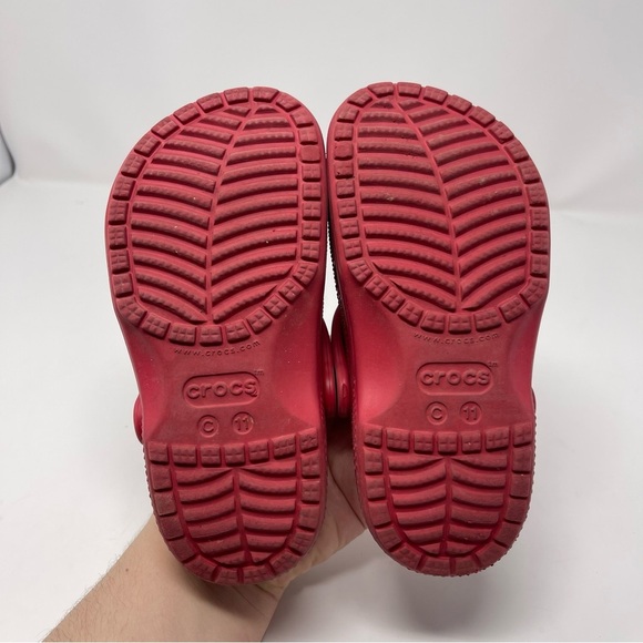Crocs Classic Clog Red Size C 11 - Picture 3 of 4